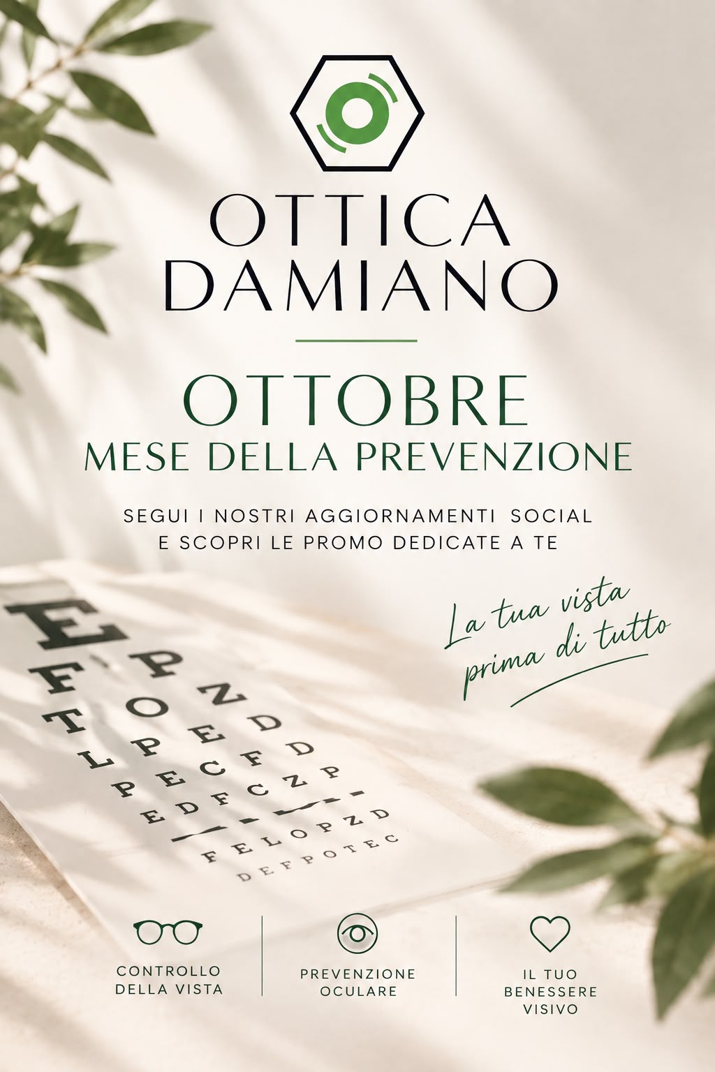Ottobre, mese della prevenzione della vista da Ottica Damiano